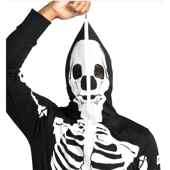Tipsy Elves Skeleton Costume Onsie - Picture 3 of 11